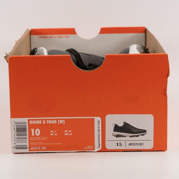 Nike Roshe G Tour (W) \'Black Summit White\' AR5579-001 WIDE WIDTH Golf Cleats main image 9
